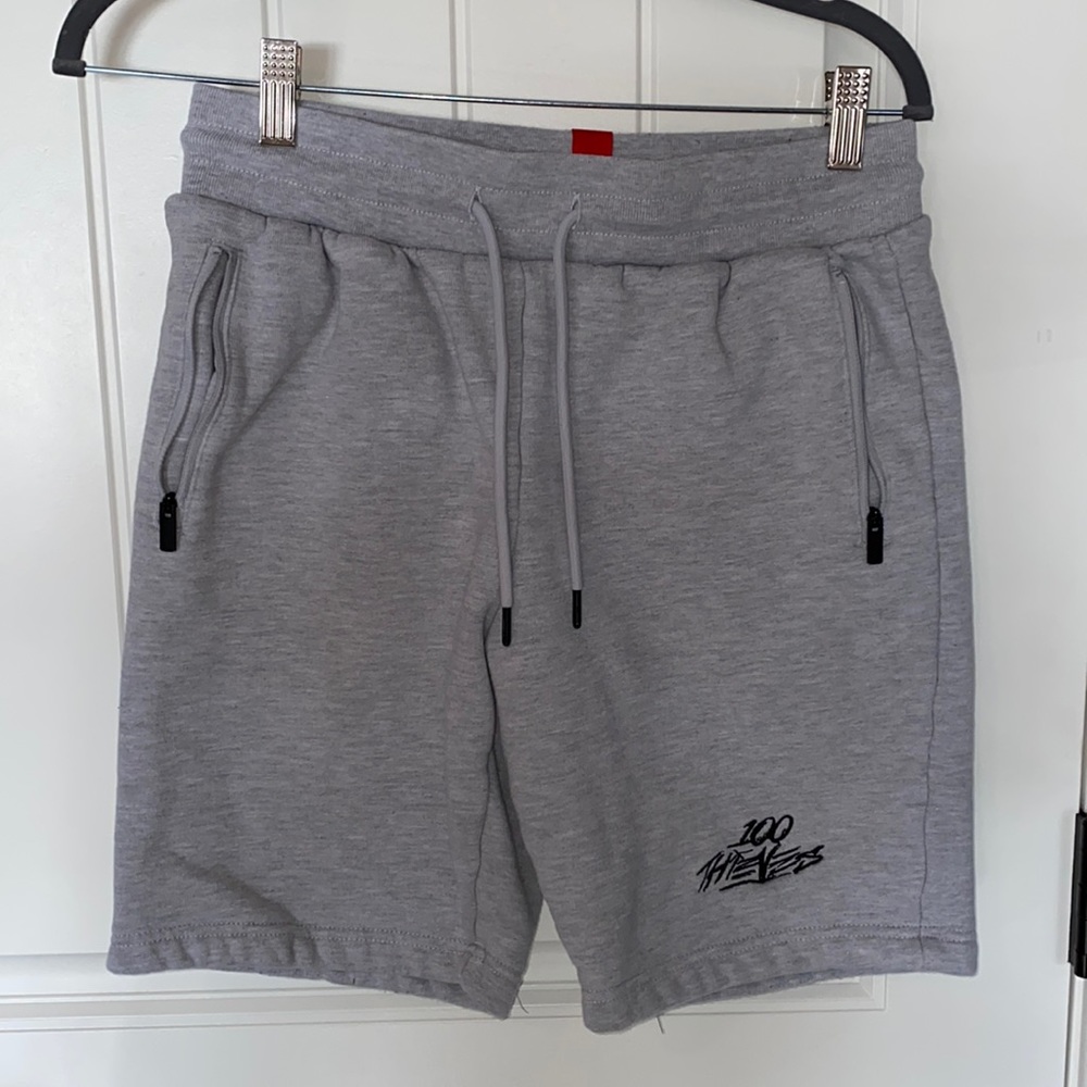 100 Thieves (100T) Grey Sweat Shorts